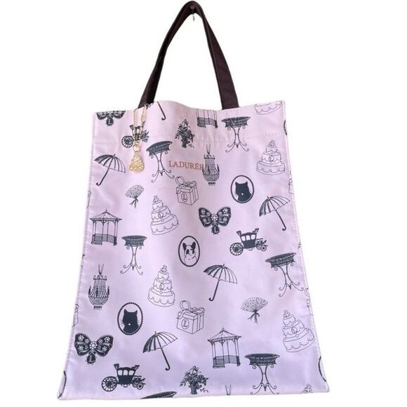 Ladurée  NylonTote Bag Birthday or Wedding Motif Gold Tier Birthday Cake… - Picture 1 of 13